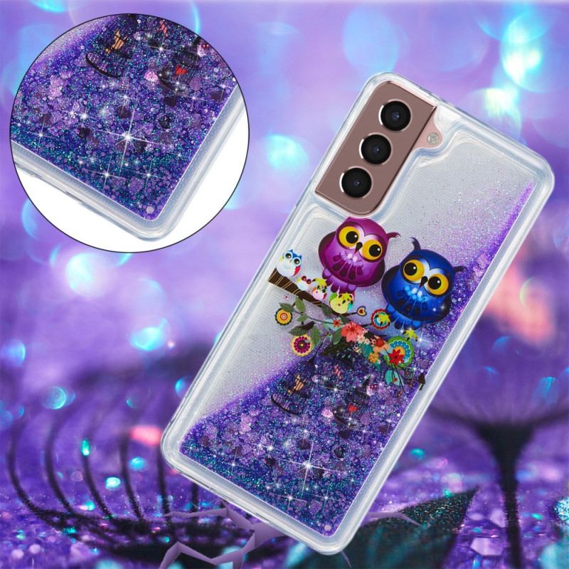 Capa Para Samsung Galaxy S22 Plus 5G Corujas Glitter