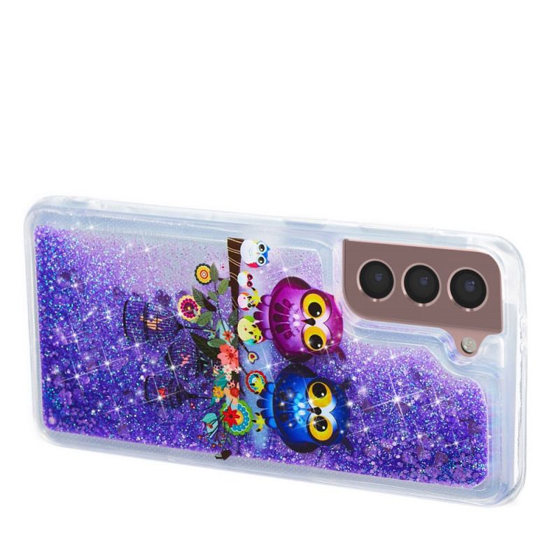 Capa Para Samsung Galaxy S22 Plus 5G Corujas Glitter