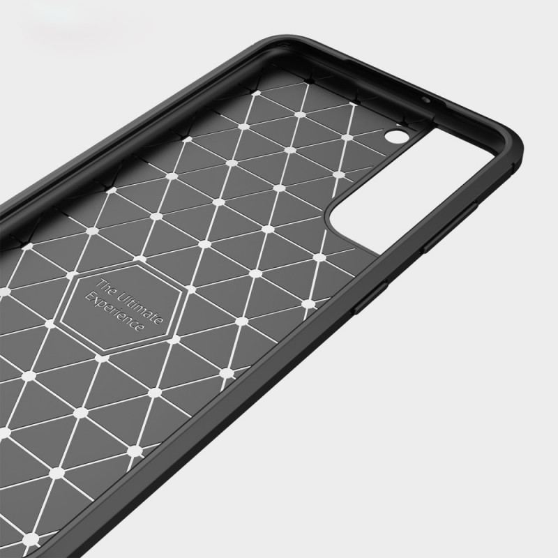 Capa Para Samsung Galaxy S22 Plus 5G Fibra De Carbono Escovada