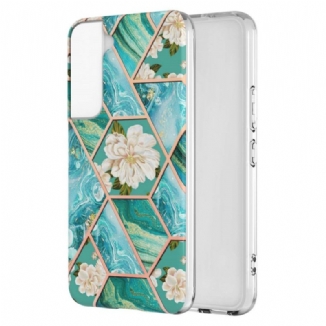 Capa Para Samsung Galaxy S22 Plus 5G Floral Marmorizado