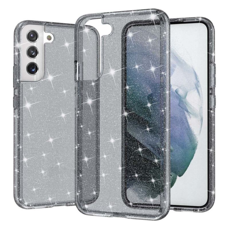 Capa Para Samsung Galaxy S22 Plus 5G Lantejoulas Transparentes