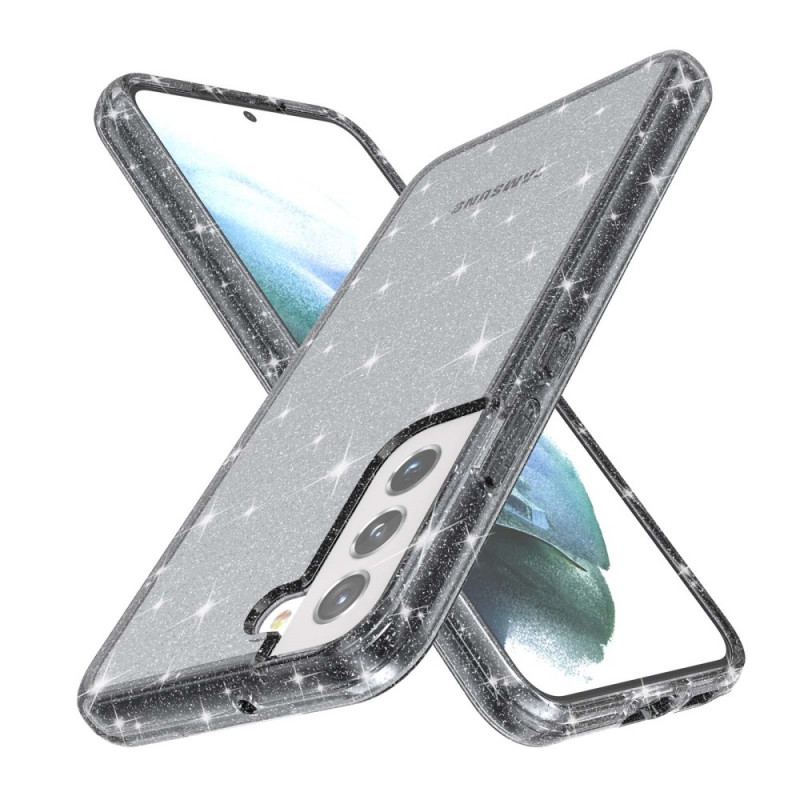 Capa Para Samsung Galaxy S22 Plus 5G Lantejoulas Transparentes