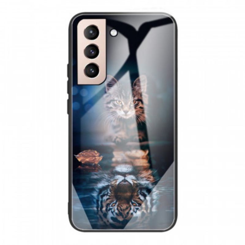 Capa Para Samsung Galaxy S22 Plus 5G Meu Vidro Temperado Tigre