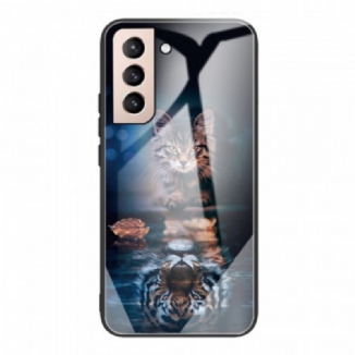 Capa Para Samsung Galaxy S22 Plus 5G Meu Vidro Temperado Tigre