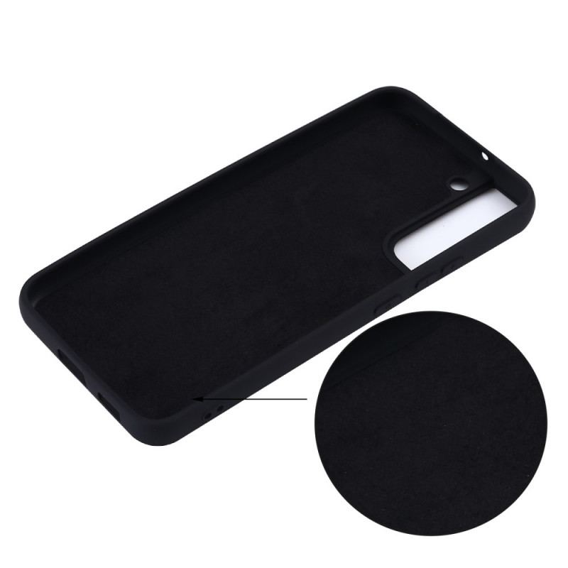 Capa Para Samsung Galaxy S22 Plus 5G Silicone Líquido Com Cordão