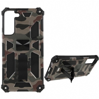 Capa Para Samsung Galaxy S22 Plus 5G Suporte Removível De Camuflagem