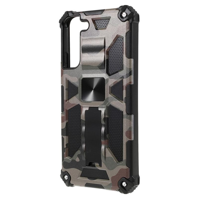 Capa Para Samsung Galaxy S22 Plus 5G Suporte Removível De Camuflagem