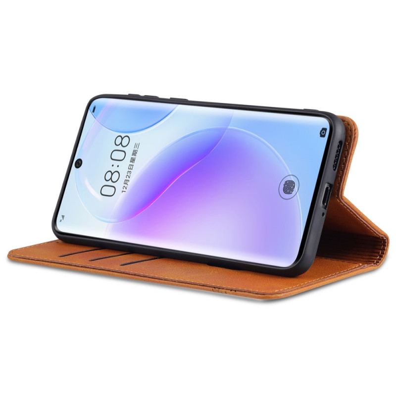 Capa De Celular Para Huawei P50 Pro Flip Estilo De Couro Azns