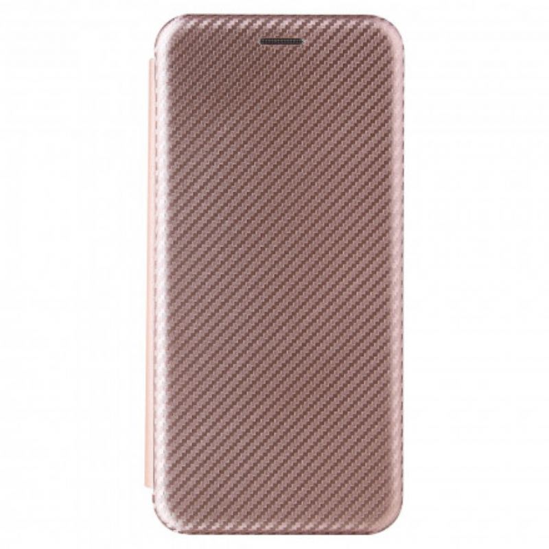 Capa De Celular Para Huawei P50 Pro Flip Fibra De Carbono