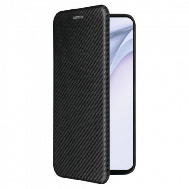 Capa De Celular Para Huawei P50 Pro Flip Fibra De Carbono