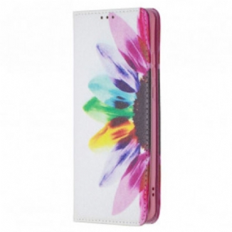 Capa De Celular Para Huawei P50 Pro Flip Flor Aquarela