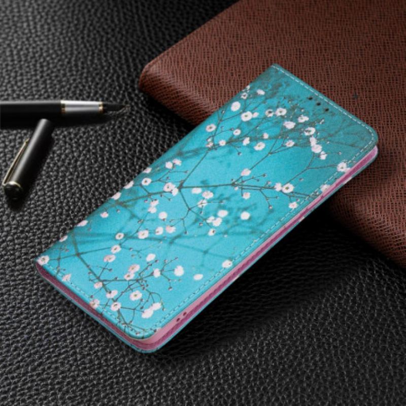 Capa De Celular Para Huawei P50 Pro Flip Ramos Floridos