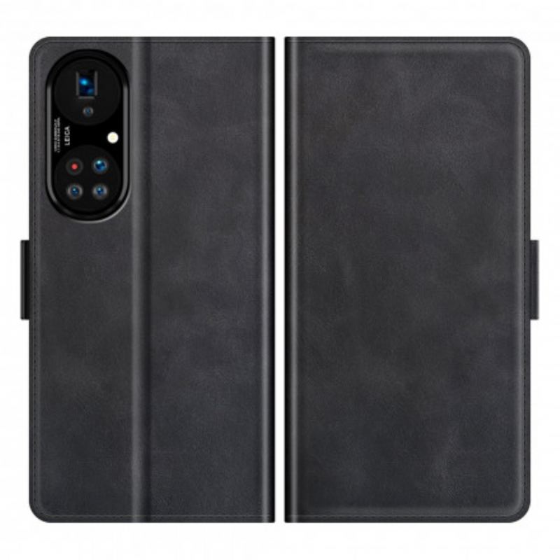 Capa Flip Para Huawei P50 Pro Estilo Design De Couro