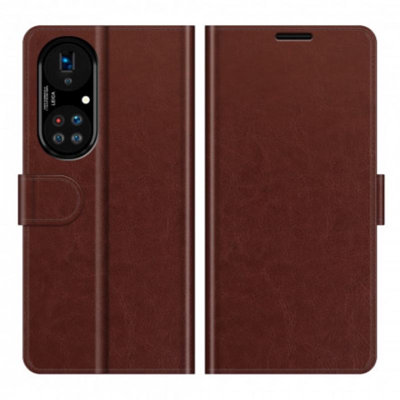 Capa Flip Para Huawei P50 Pro Estilo Design De Couro