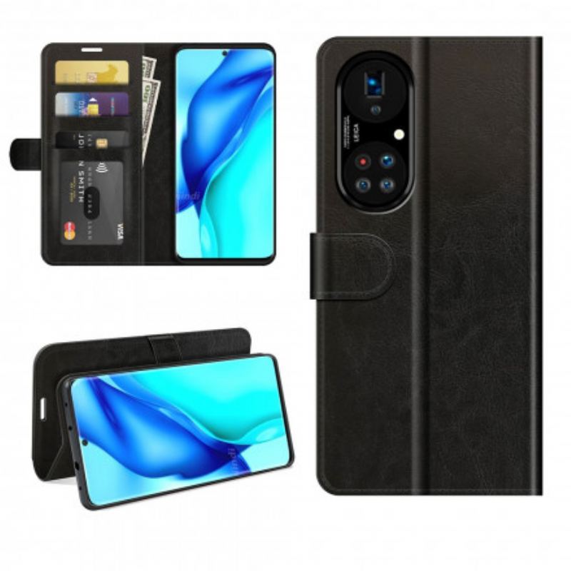 Capa Flip Para Huawei P50 Pro Estilo Design De Couro