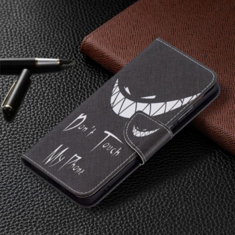 Capa Folio Para Huawei P50 Pro Telefone Do Diabo