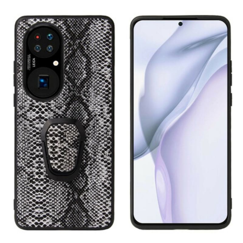 Capa Para Huawei P50 Pro Porta-anel Estilo Cobra