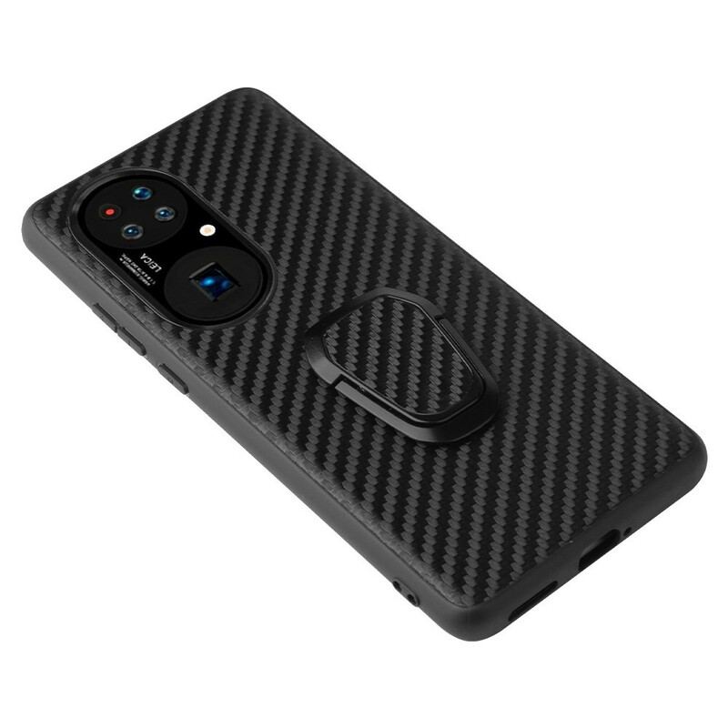 Capa Para Huawei P50 Pro Suporte De Anel Estilo Crocodilo