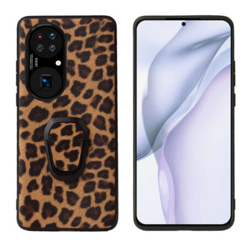 Capa Para Huawei P50 Pro Suporte De Anel Estilo Leopardo