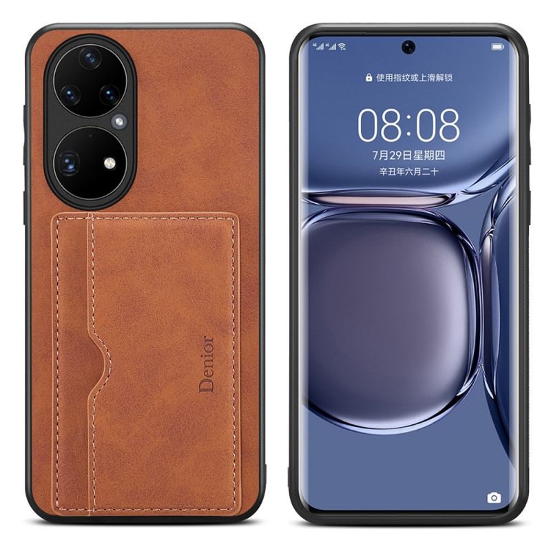 Capa Para Huawei P50 Pro Titular Do Cartão Negativo