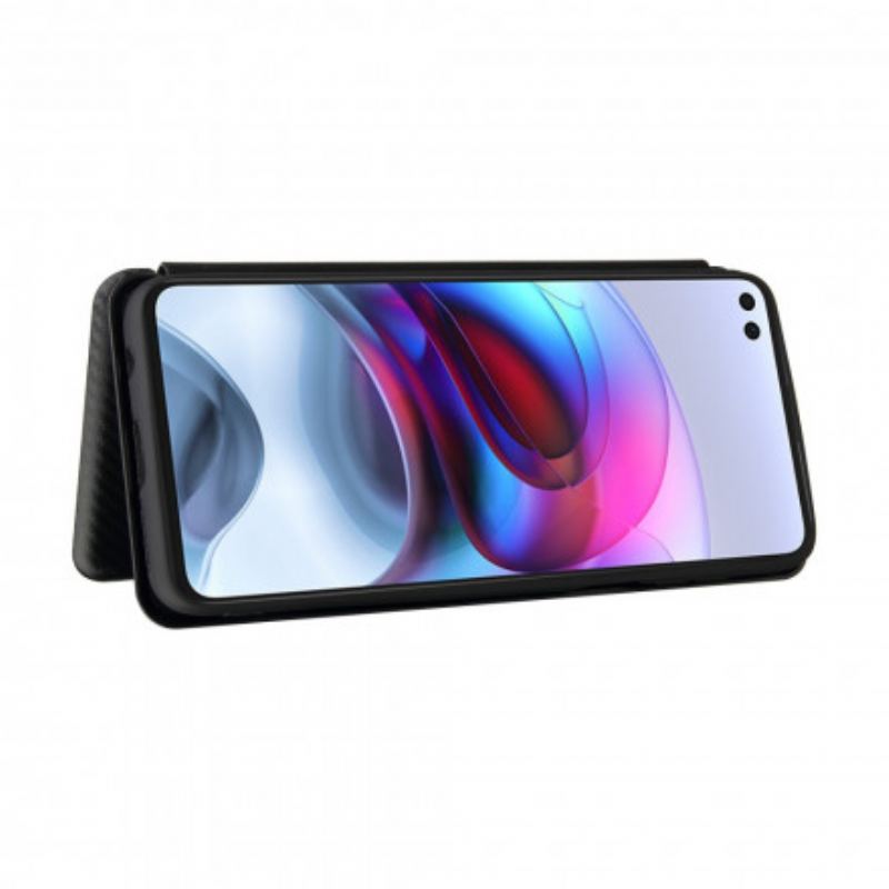 Capa De Celular Para Moto G100 Flip Silicone Carbono