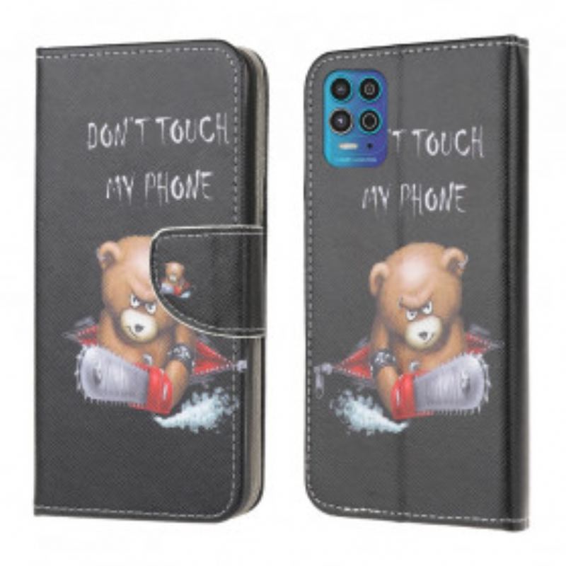 Capa Flip Para Moto G100 Urso Perigoso