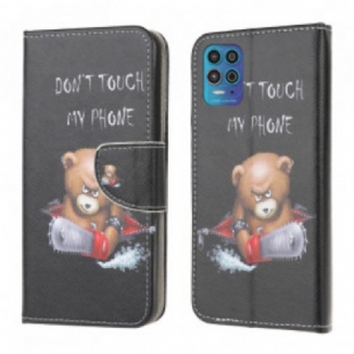 Capa Flip Para Moto G100 Urso Perigoso