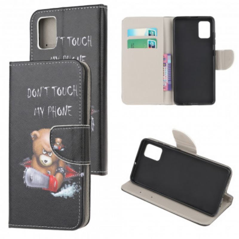 Capa Flip Para Moto G100 Urso Perigoso