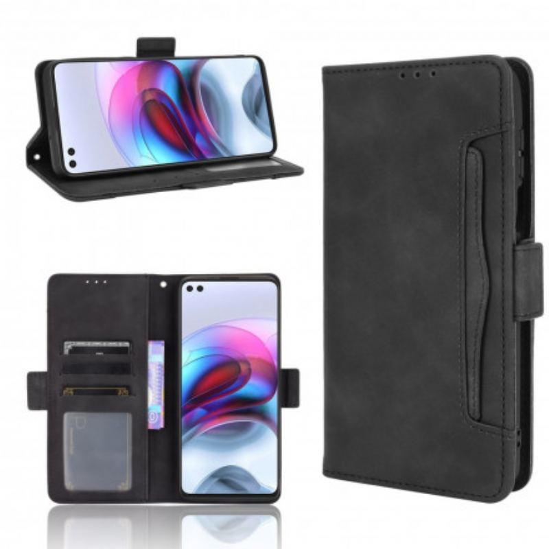 Capa Folio Para Moto G100 Multi-card Premier Class