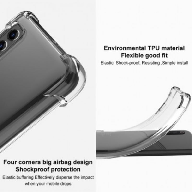 Capa Para Moto G100 Transparente Com Filme De Tela Imak