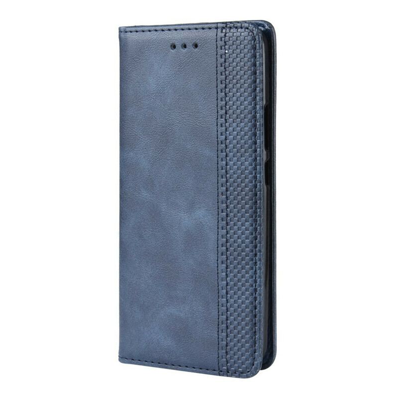 Capa De Celular Para Nokia 9 PureView Flip Efeito Couro Vintage Estilizado