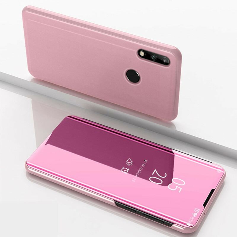 Capa De Celular Para Huawei P40 Lite E Espelho E Couro Sintético