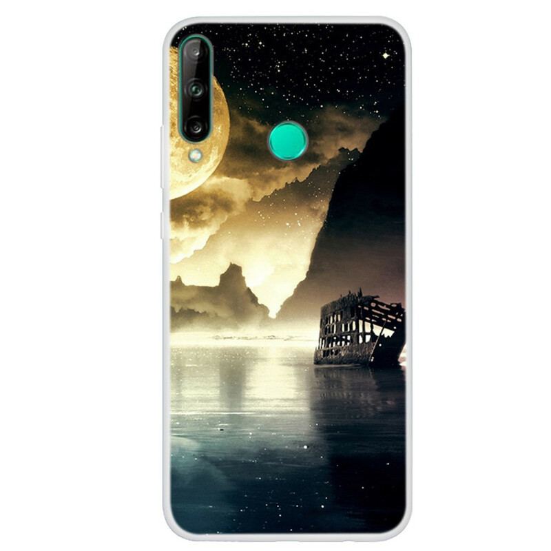 Capa De Celular Para Huawei P40 Lite E Lua Cheia