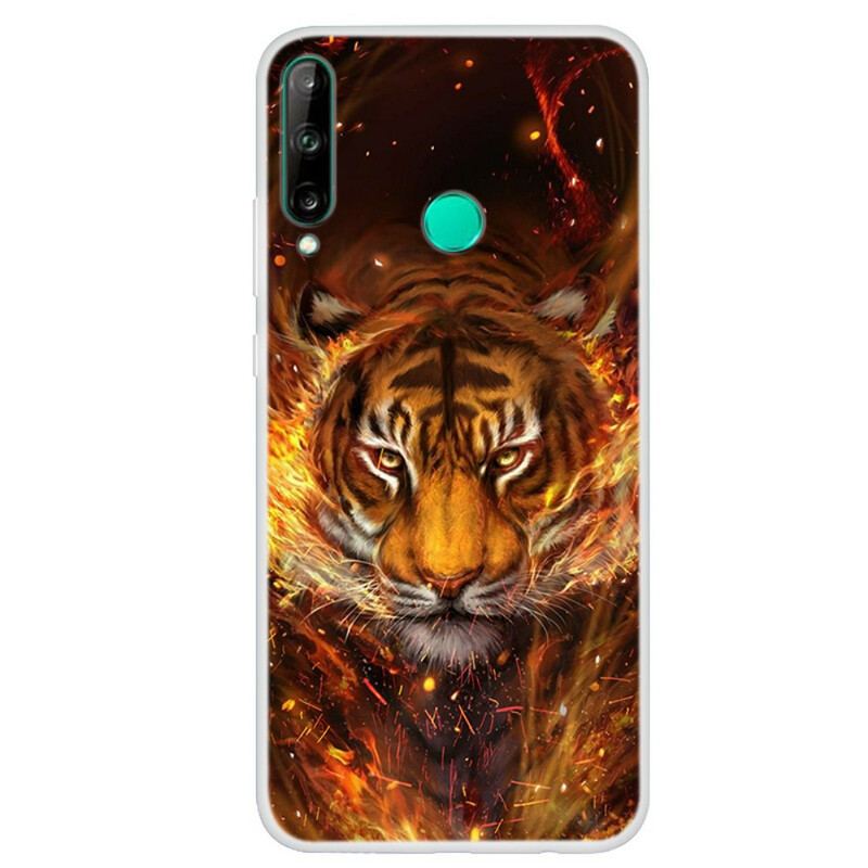 Capa De Celular Para Huawei P40 Lite E Tigre De Fogo