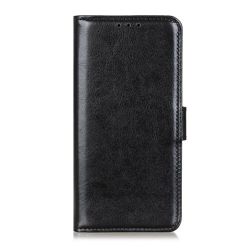 Capa De Couro Para Huawei P40 Lite E Refinamento De Couro Sintético