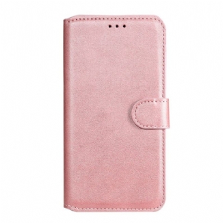 Capa Flip Para Huawei P40 Lite E Efeito Couro Clássico