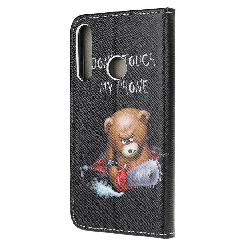 Capa Flip Para Huawei P40 Lite E Urso Perigoso