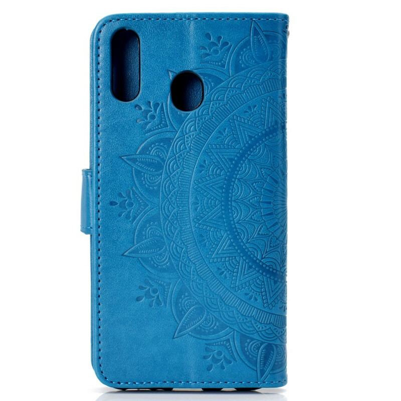 Capa Folio Para Huawei P40 Lite E Mandala Do Sol