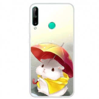 Capa Para Huawei P40 Lite E Hamster Na Chuva