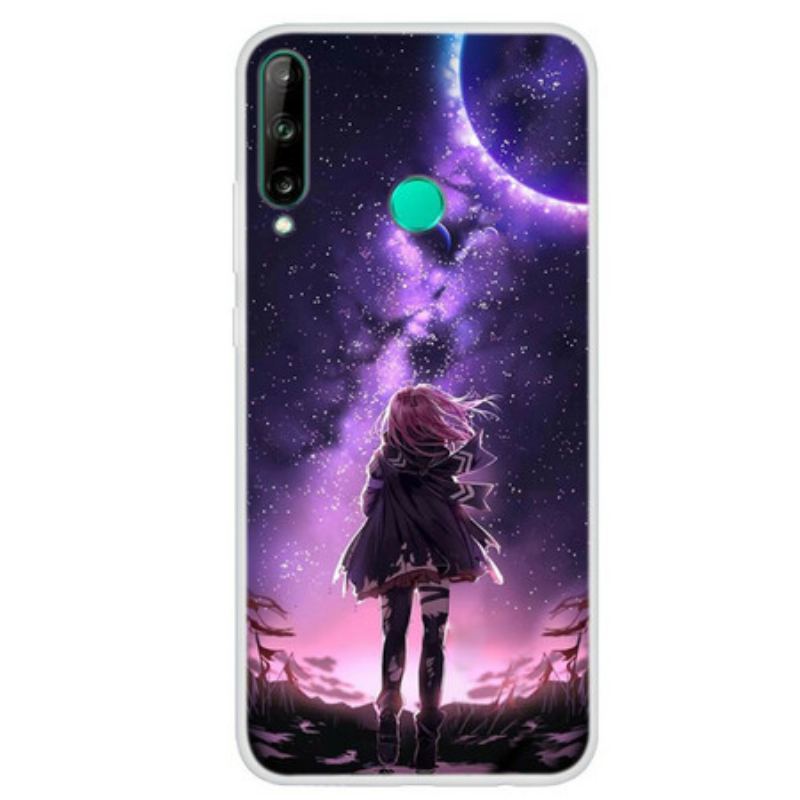 Capa Para Huawei P40 Lite E Lua Cheia Mágica