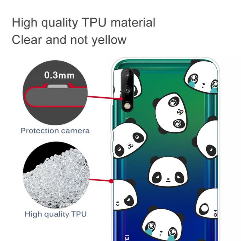 Capa Para Huawei P40 Lite E Pandas Sentimentais