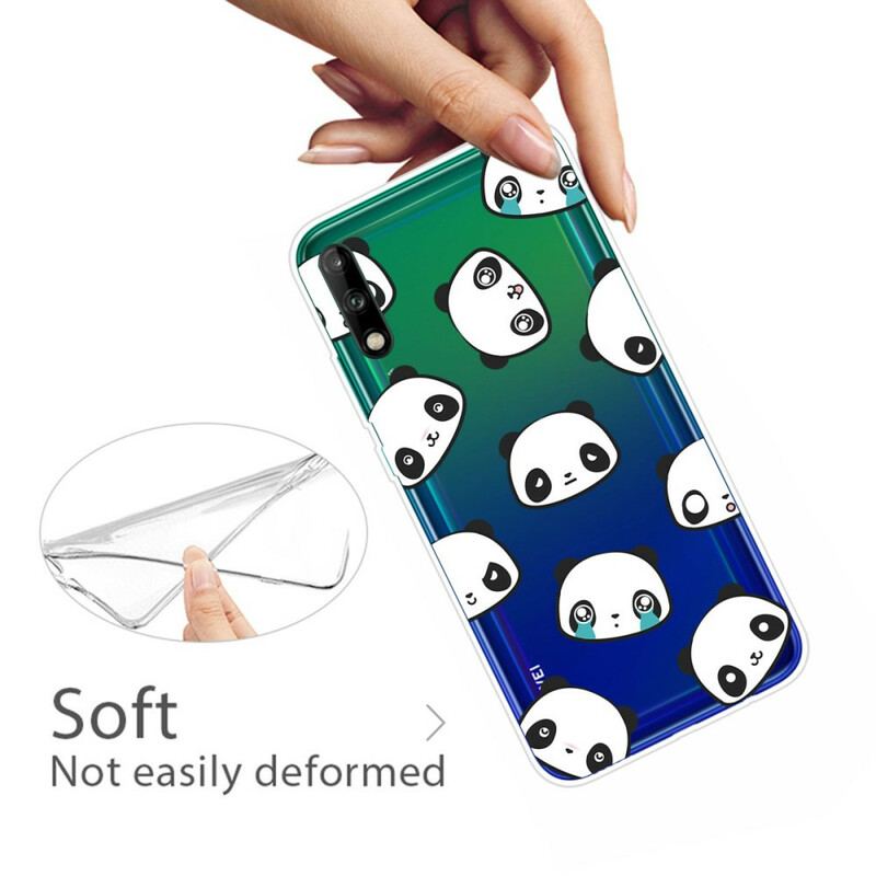 Capa Para Huawei P40 Lite E Pandas Sentimentais