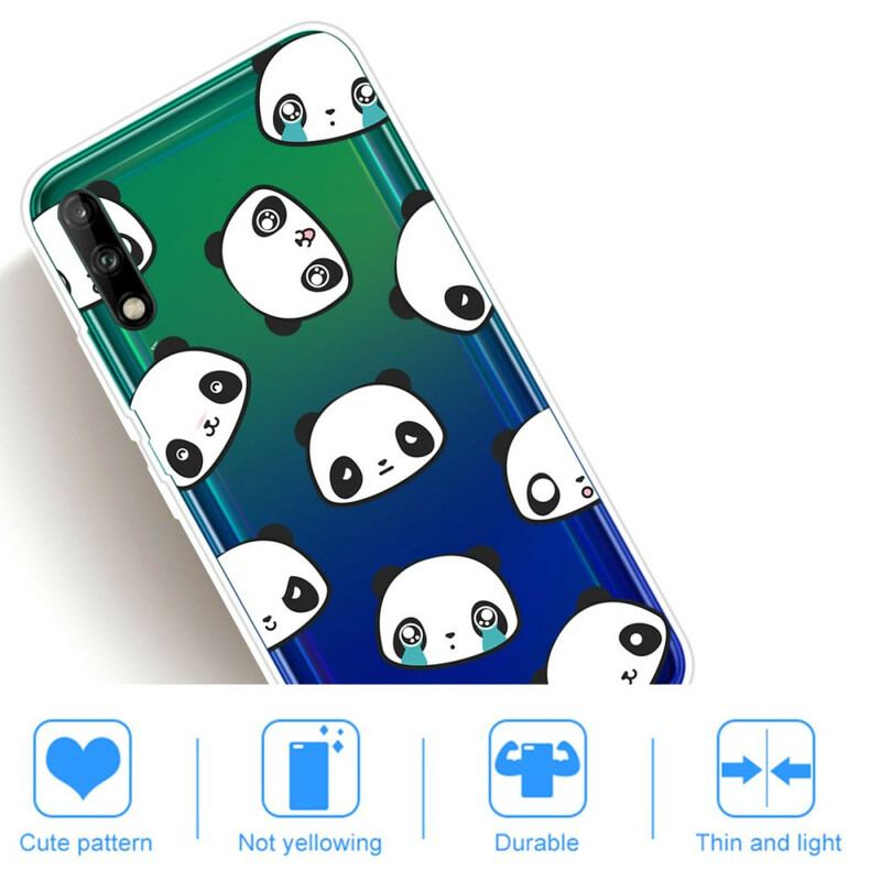 Capa Para Huawei P40 Lite E Pandas Sentimentais