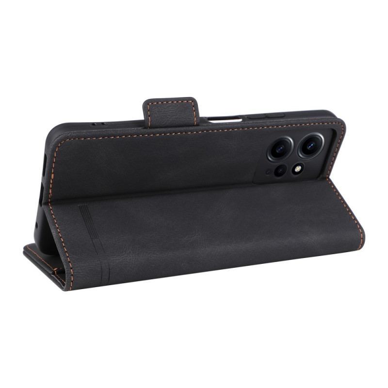 Capa De Celular Para Xiaomi Redmi Note 12 4G Flip Clássico Vintage