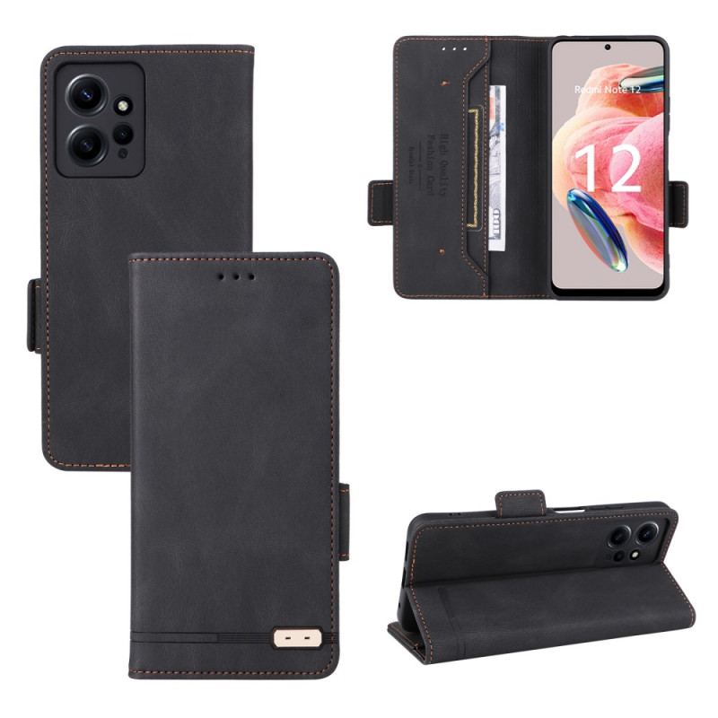 Capa De Celular Para Xiaomi Redmi Note 12 4G Flip Clássico Vintage