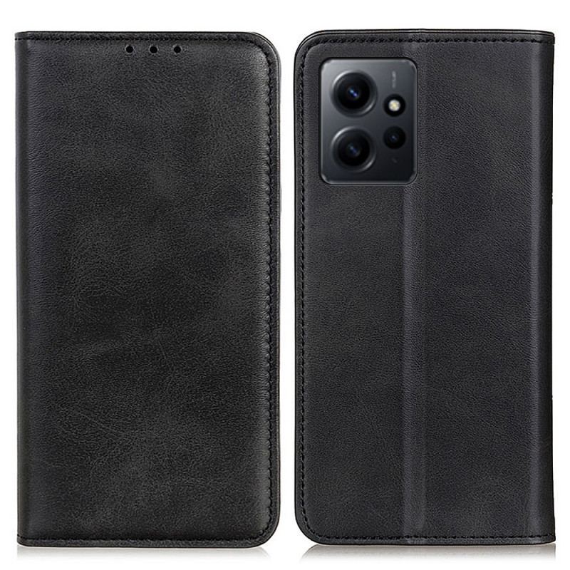 Capa De Celular Para Xiaomi Redmi Note 12 4G Flip Couro Rachado Elegância