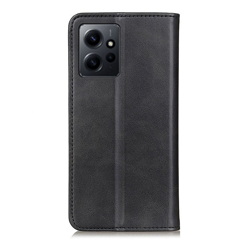 Capa De Celular Para Xiaomi Redmi Note 12 4G Flip Couro Rachado Elegância