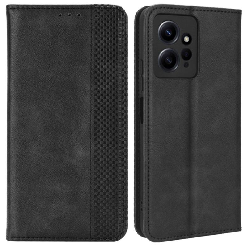 Capa De Celular Para Xiaomi Redmi Note 12 4G Flip Estilo De Couro Estilizado