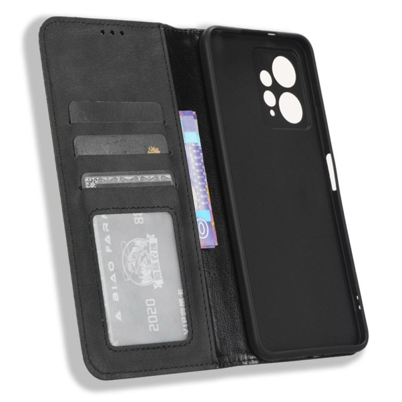 Capa De Celular Para Xiaomi Redmi Note 12 4G Flip Estilo De Couro Estilizado