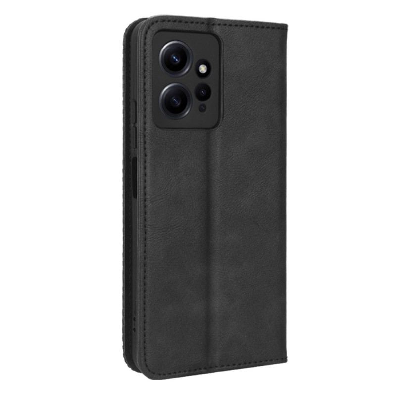 Capa De Celular Para Xiaomi Redmi Note 12 4G Flip Estilo De Couro Estilizado